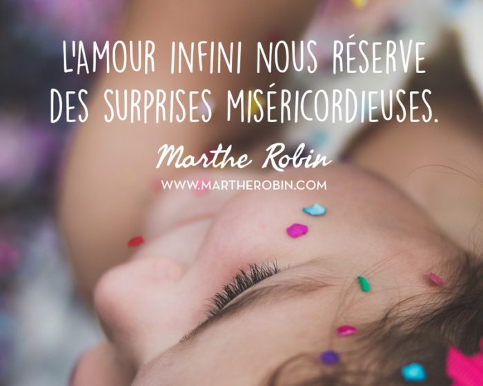 L'amour infini nous réserve des surprises miséricordieuses