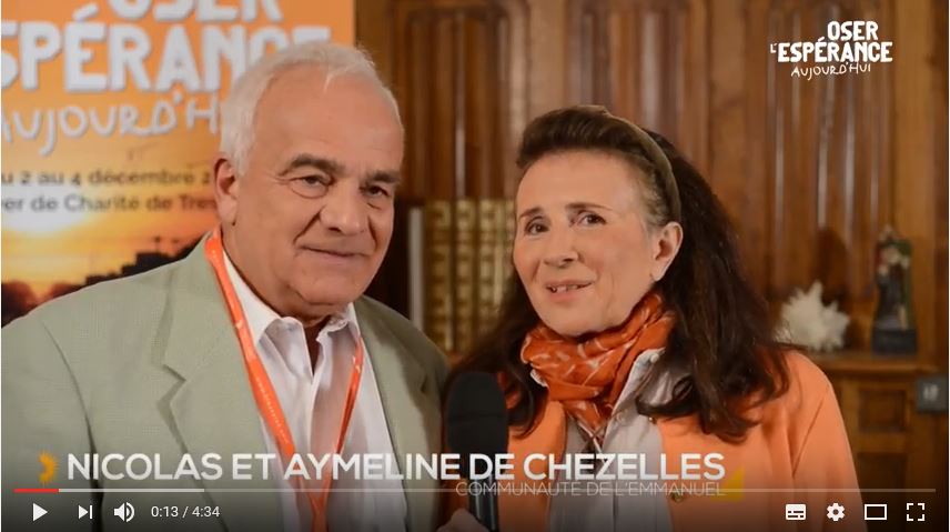 Rencontre de Nicolas et Aymeline de Chezelles avec Marthe Robin